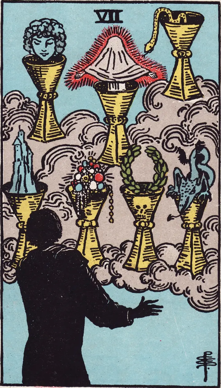 圣杯七 Seven of Cups