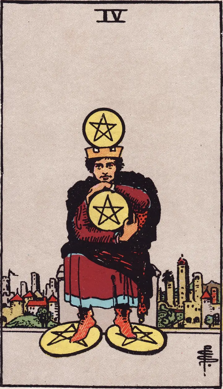 星币四 Four of Pentacles