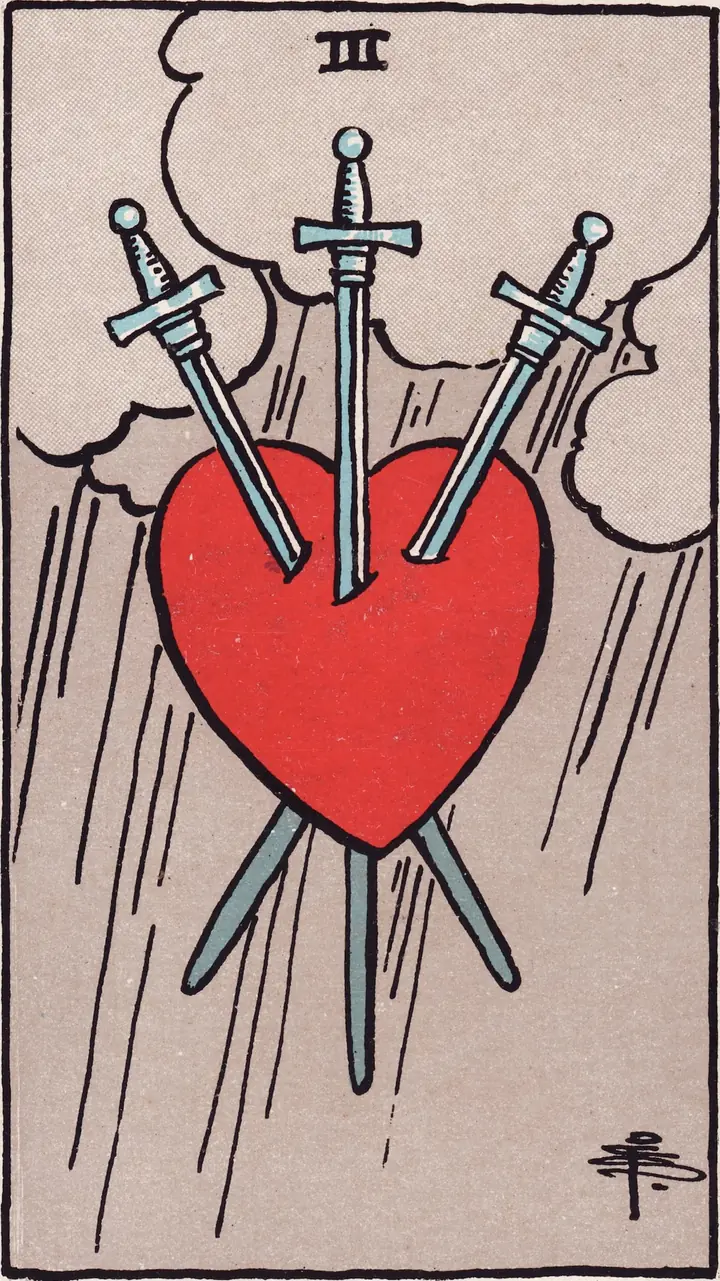 宝剑三 Three of Swords