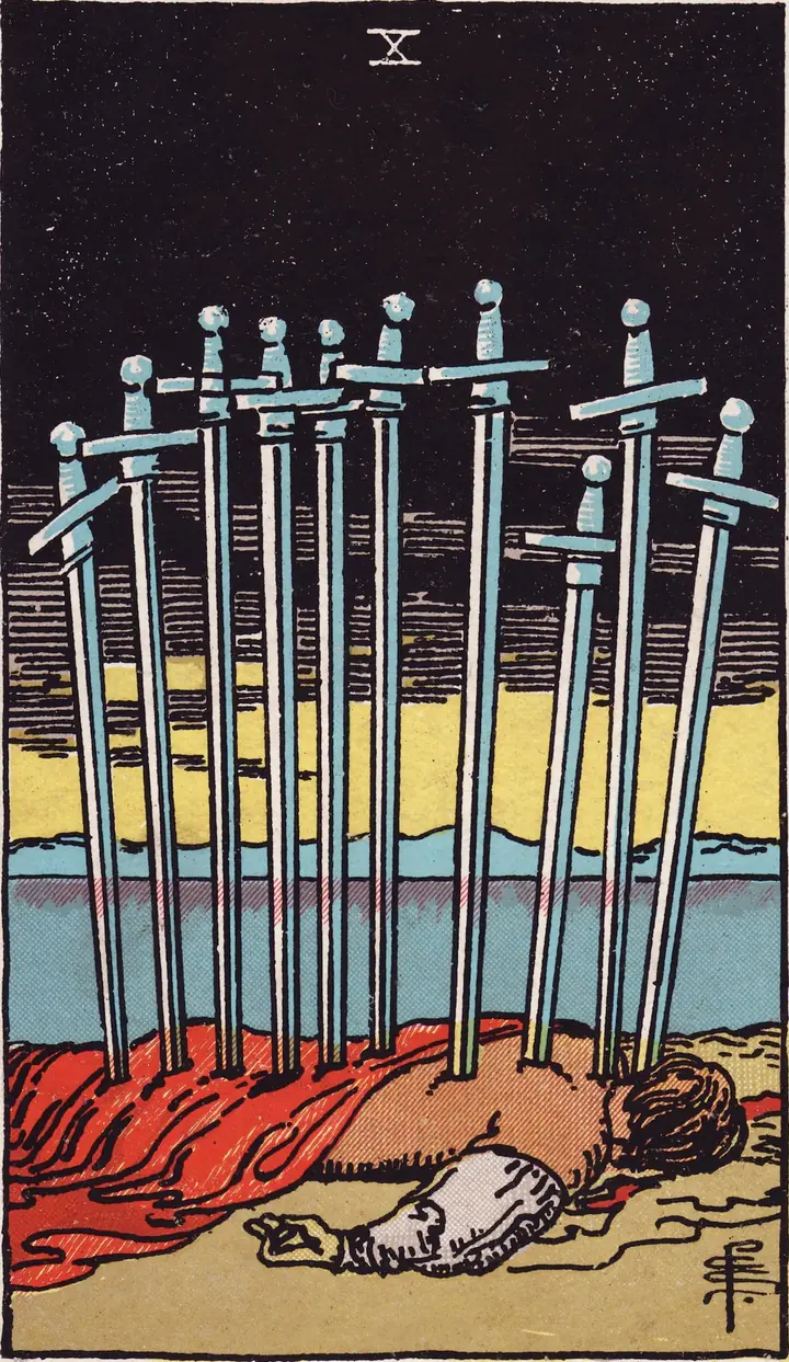 宝剑十 Ten of Swords