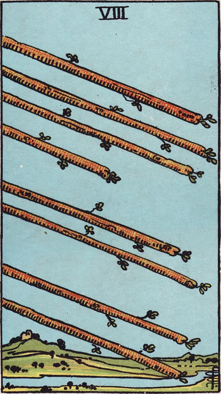 权杖八 Eight of Wands