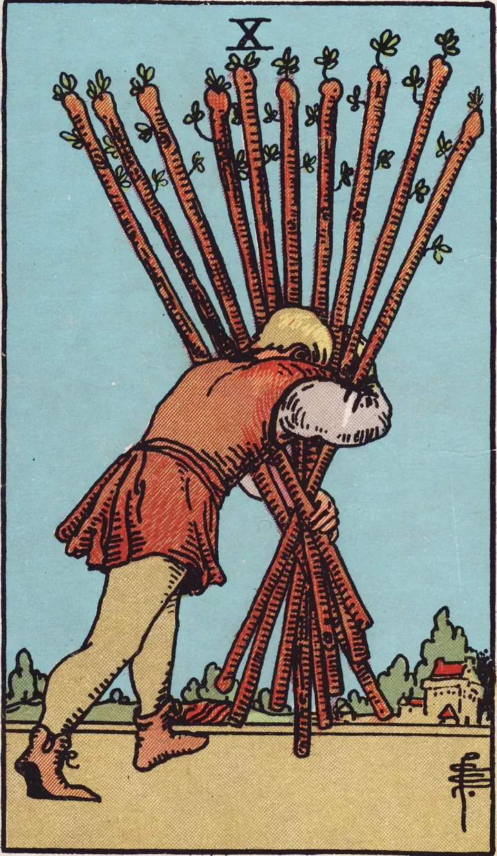权杖十 Ten of Wands